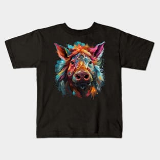 Warthog Rainbow Kids T-Shirt